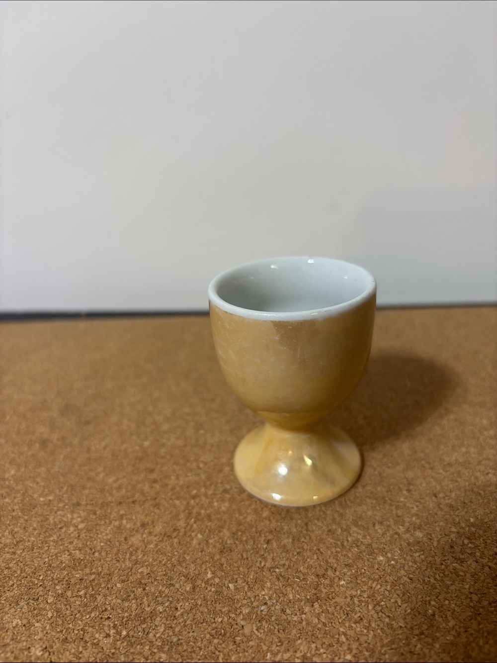 Neutral Yellow Ceramic Egg Cup -